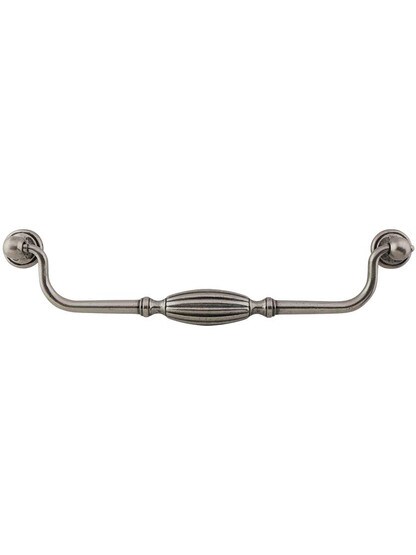 Tuscany Drop Pull - 8 13/16 inch Center-to-Center in Antique Pewter.